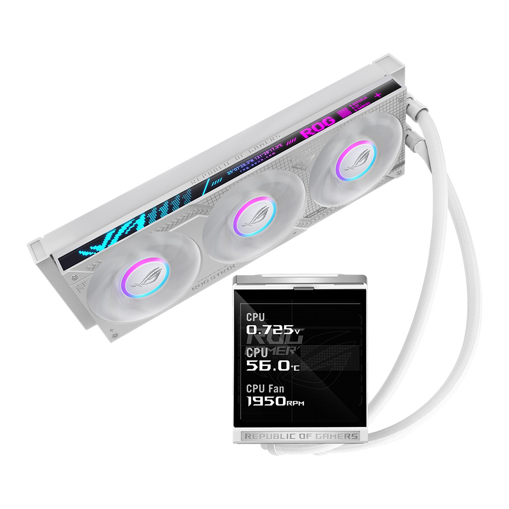 大型5.08インチLCD搭載「ROG STRIX LC IV」360mm水冷CPUクーラー2製品